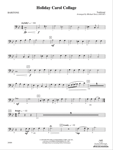 Holiday Carol Collage: Baritone B.C.