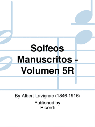 Solfeos Manuscritos - Volumen 5R
