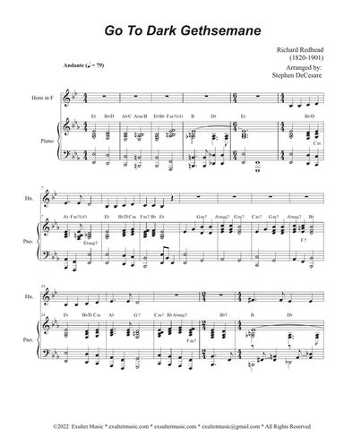 Go To Dark Gethsemane (French Horn solo and Piano)