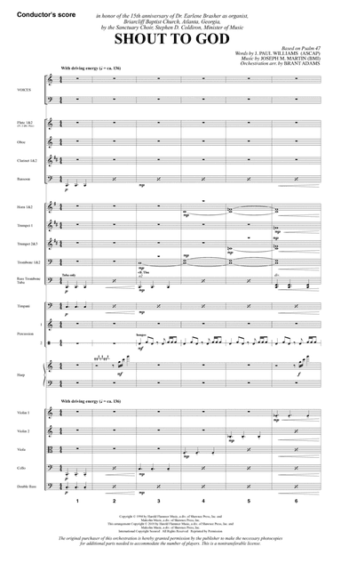 Shout to God - Full Score