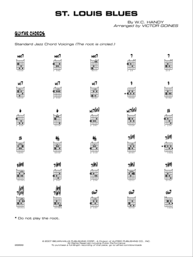 St. Louis Blues: Guitar Chords