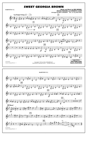 Sweet Georgia Brown (arr. Matt Conaway & Jack Holt) - Baritone T.C.