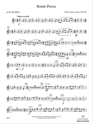 Rondo Picoso: 1st B-flat Trumpet