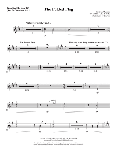 The Folded Flag - Tenor Sax/BariTC (sub Tbn 1-2)