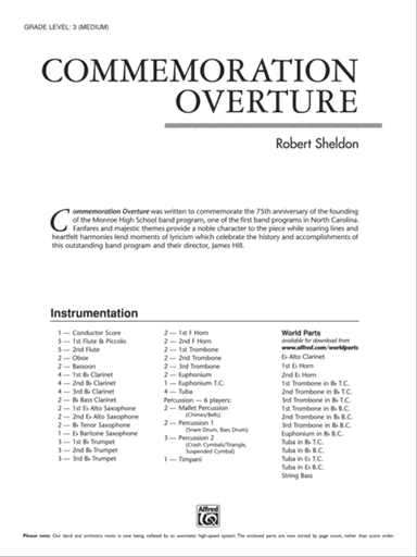 Commemoration Overture: Score