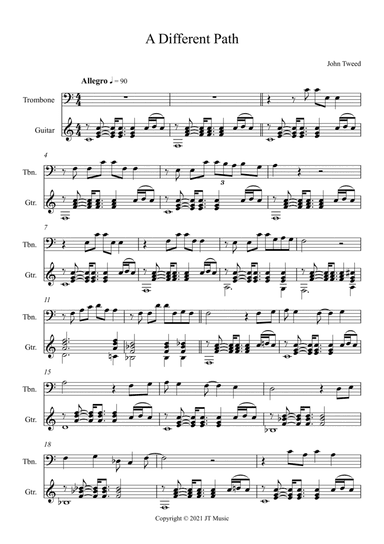 A Different Path - Trombone and Guitar