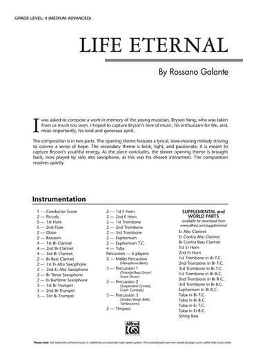 Life Eternal: Score