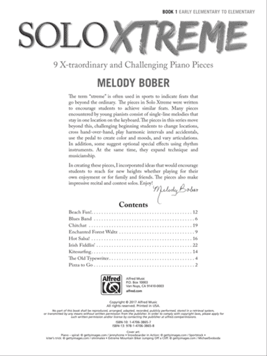 Solo Xtreme, Book 1: 9 X-traordinary and Challenging Piano Pieces