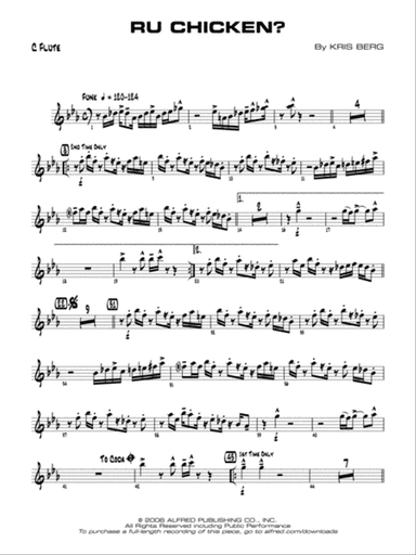 R U Chicken?: Flute
