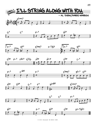 I'll String Along With You