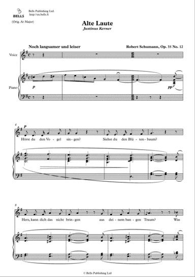 Alte Laute, Op. 35 No. 12 (G Major)
