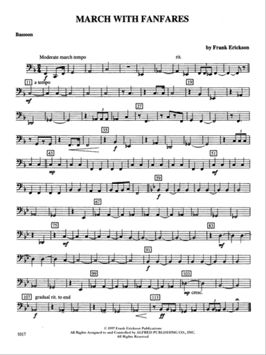 March with Fanfares: Bassoon
