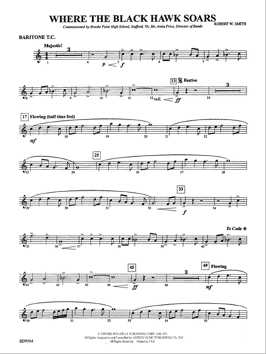 Where the Black Hawk Soars: Baritone T.C.