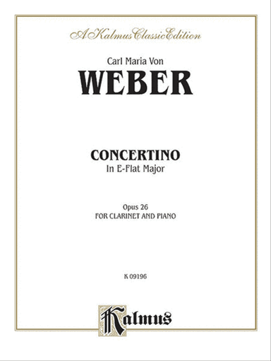 Concertino for Clarinet in B-flat Major, Op. 26 (Orch.)
