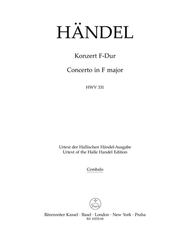 Concerto in F major, HWV 331