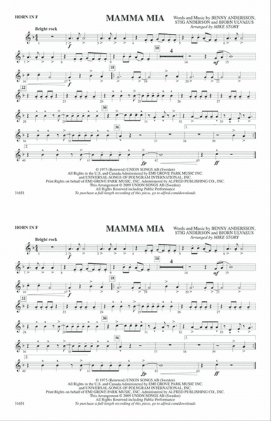Mamma Mia: 1st F Horn