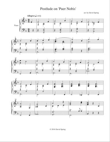 Postlude on "Puer Nobis"