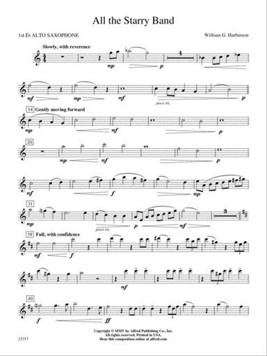 All the Starry Band: E-flat Alto Saxophone