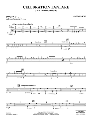Celebration Fanfare (On a Theme by Haydn) - Percussion 2