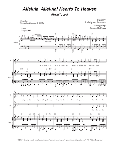 Alleluia, Alleluia! Hearts To Heaven (2-part choir - (SA)