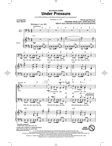 Under Pressure (arr. Mac Huff)