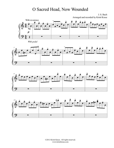 O Sacred Head, Now Wounded