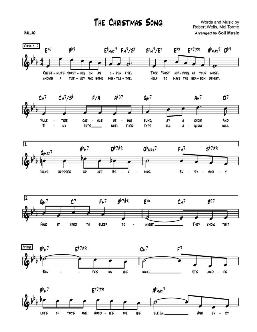 The Christmas Song (chestnuts Roasting On An Open Fire)