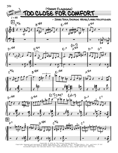 Too Close For Comfort (solo only)