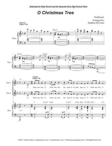 O Christmas Tree (2-part choir)