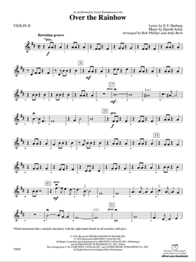 Over the Rainbow: 2nd Violin