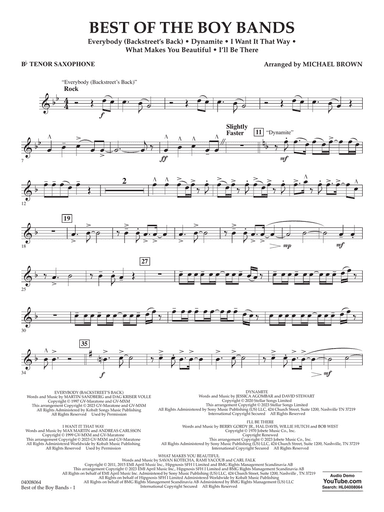 Best Of The Boy Bands - Bb Tenor Saxophone