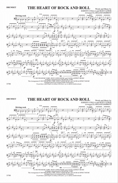 The Heart of Rock and Roll: Drumset