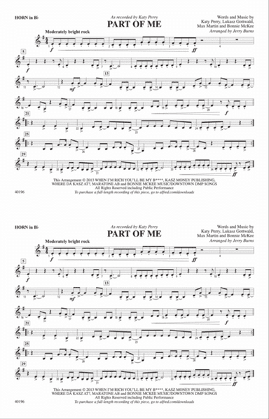 Part of Me: Horn in B flat