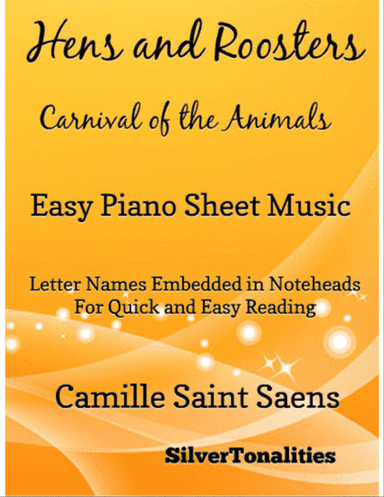 Hens and Roosters Carnival of the Animals Easy Piano Sheet Music
