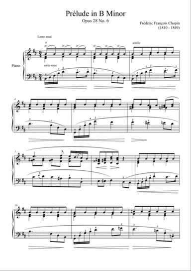 Prelude Op.28, No.6