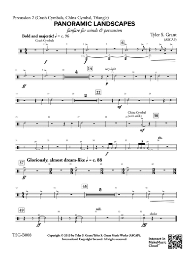 Panoramic Landscapes: 2nd Percussion