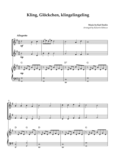 Kling, Glöckchen, klingelingeling