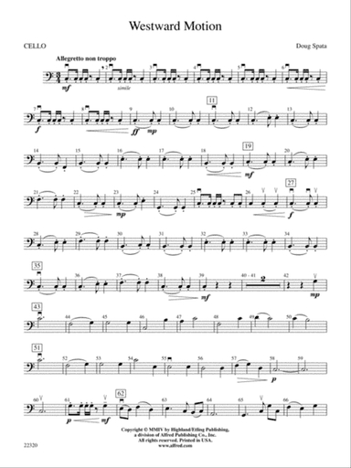 Westward Motion: Cello