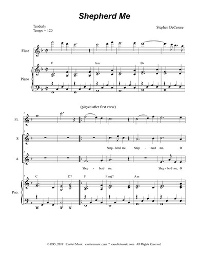 Shepherd Me (for 2-part choir - (SA)