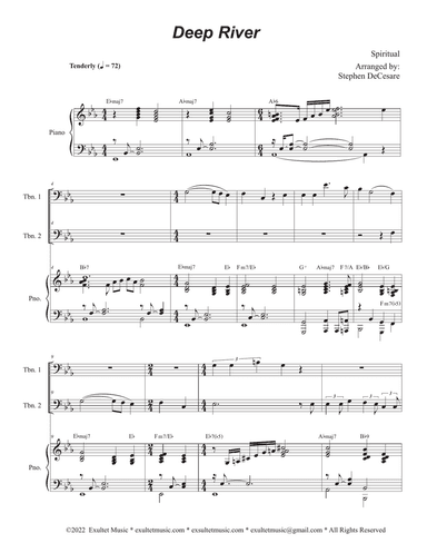 Deep River (Trombone Duet)