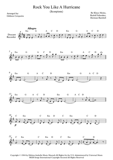 Rock You Like A Hurricane