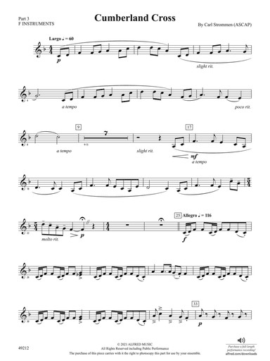 Cumberland Cross: Part 3 - F Instruments