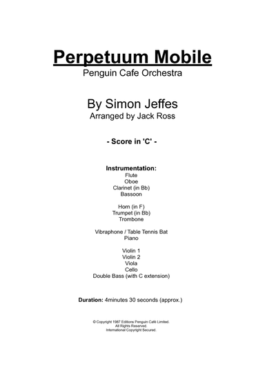 Perpetuum Mobile