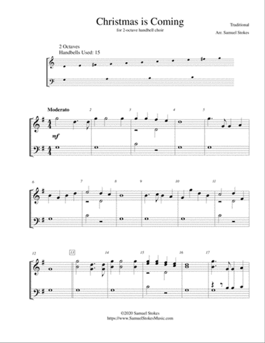 Christmas is Coming - for 2-octave handbell choir
