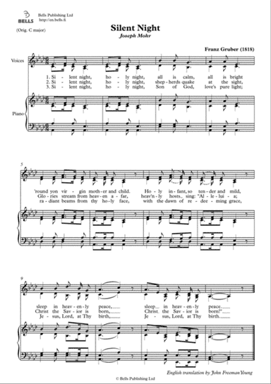 Silent night, holy night (Duet) (A-flat Major)