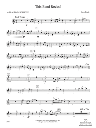 This Band Rocks!: E-flat Alto Saxophone