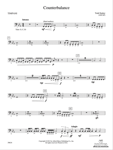 Counterbalance: Timpani