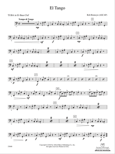 El Tango: (wp) E-flat Tuba B.C.