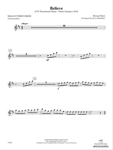 Believe (Winter Olympics 2010): Mallets