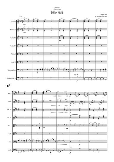 O Holy Night (string octet version)